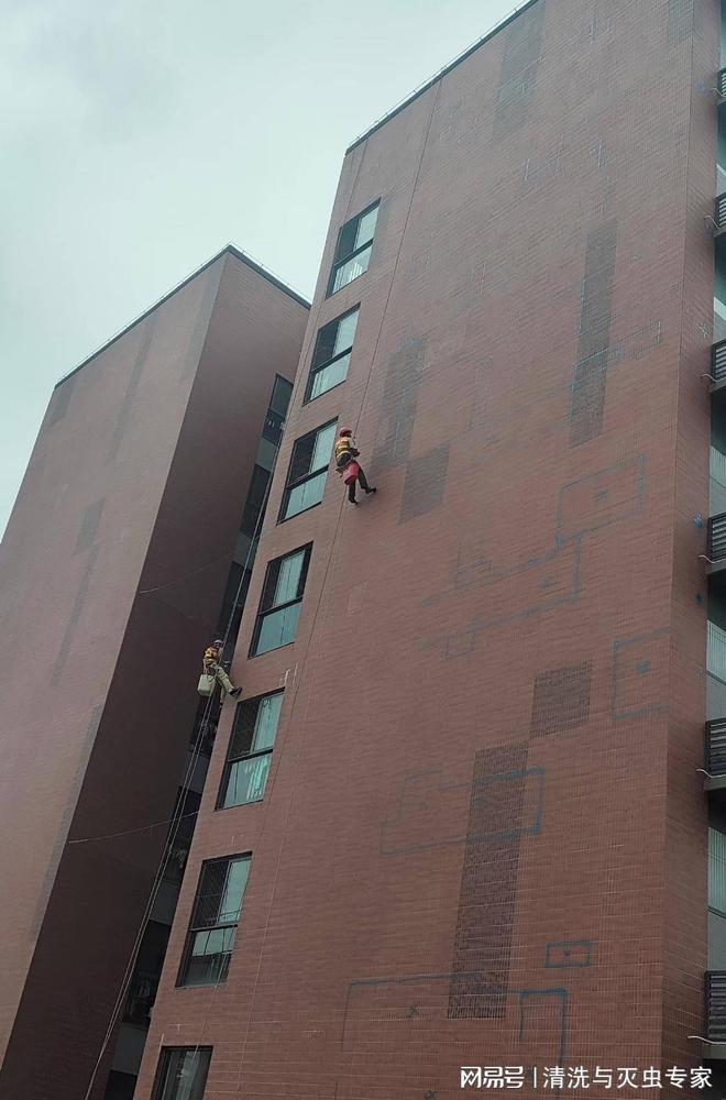 惠州医院高空外墙清洗(图3)